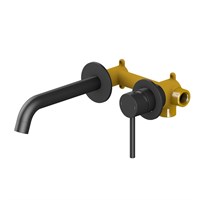 Смеситель для раковины встроенный Timo Saona 2372/03SM черный 2372/03SM