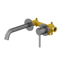 Смеситель для раковины встроенный Timo Saona 2372/18SM черное золото 2372/18SM