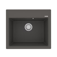 Кухонная мойка Lemark Hanka 9910017, 57 см, материал искусственный камень, серый шёлк 9910017