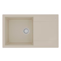 Кухонная мойка Lemark Imandra 9910032, 84 см, материал искусственный камень, бежевый 9910032