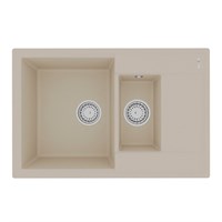 Кухонная мойка Lemark Ramza 9910038, 76 см, искусственный камень, бежевый 9910038