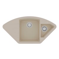 Кухонная мойка Lemark Irkana 9910044, 98 см, искусственный камень, бежевый 9910044