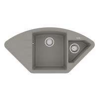 Кухонная мойка Lemark Irkana 9910045, 98 см, искусственный камень, грей 9910045