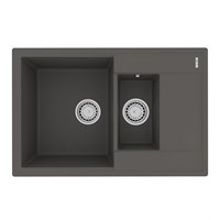 Кухонная мойка Lemark Ramza 9910041, 76 см, искусственный камень, серый шелк 9910041