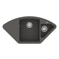 Кухонная мойка Lemark Irkana 9910047, 98 см, искусственный камень, серый шелк 9910047