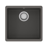 Кухонная мойка Lemark Sinara 440-U 9910071, 44 см, искусственный камень, цвет серый шелк 9910071