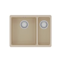 Кухонная мойка Lemark Sinara 550.2-U 9910080, 55 см, искусственный камень, бежевый 9910080
