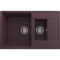 Мойка кухонная ULGRAN Quartz Prima 780 1,5 K-06, трюфель Prima 780 1,5 K-06