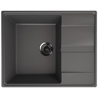 Мойка кухонная ULGRAN Quartz Prima 650-09, асфальт Prima 650-09