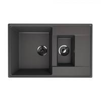 Мойка кухонная ULGRAN Quartz Prima 780 1,5 K-09, асфальт Prima 780 1,5 K-09