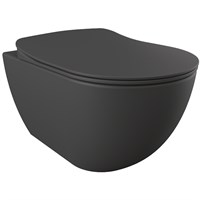 Унитаз Creavit Free FE322-11BM00E-0000 подвесной Базальт без сиденья FE322-11BM00E-0000