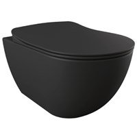 Унитаз Creavit Free FE322-11SM00E-0000 подвесной Черный матовый без сиденья FE322-11SM00E-0000