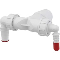 Колено для сифона Alcaplast P156Z с двумя штуцерами Белое P156Z