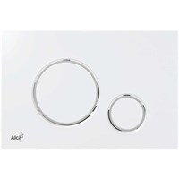 Клавиша смыва Alcaplast M770 Белая Хром M770