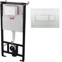 Инсталляция Alcaplast Sadromodul AM101/1120-3:1 RU M371-0001 для унитаза с клавишей смыва Хром гляннец AM101/1120-3:1 RU M371-0001