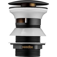 Донный клапан Swedbe Attribut 0004 click-clack Черный матовый sw_0004