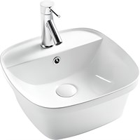Раковина D&K Quadro DT1510916 43 х 42,5 см, накладная, цвет белый DT1510916