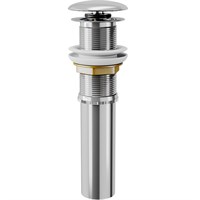 Донный клапан D&K, для раковины, клик-клак, без перелива, цвет хром, DC9001 DC9001