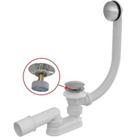 Слив-перелив Alcaplast A504CKM-80 Click-Clack Хром A504CKM-80