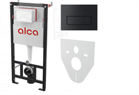 Alcaplast Set 4v1 для установки унитаза с панелью смыва черной панель смыва черная AM101/1120-4:1 RU M578-0001 AM101/1120-4:1 RU M578-0001