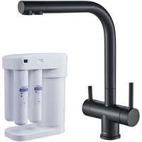 Смеситель для кухни Swedbe Selene Plus K8144BM с фильтром Черный матовый sw_K8144BM