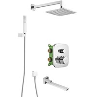 Душевая система Swedbe Platta 5563 с термостатом Хром sw_5563