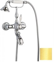 Смеситель для ванны и душа Margaroli Classica RU1004AA01GD, золото RU1004AA01GD