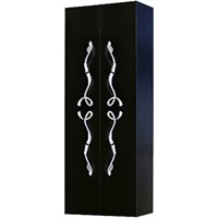 Шкаф пенал Clarberg Due amanti 50 DUE0505BLK Черный без ручек DUE0505BLK
