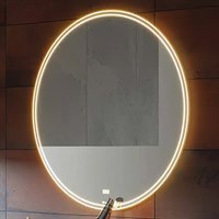 Зеркало Clarberg Circle 100 с подсветкой и подогревом с сенсорным выключателем (CIR0210 ) CIR0210