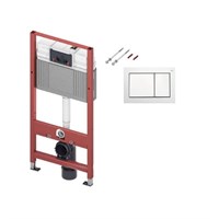 Инсталляция для унитаза TECE TECEbase с белой клавишей, 9400400 9400400