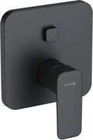 Смеситель для ванны KLUDI Pure&Style 406593975 встраиваемый, черный (внешняя часть) 406593975