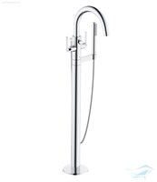Смеситель для ванны напольный Kludi Nova Fonte Puristic, внешняя часть, хром 205900515 205900515
