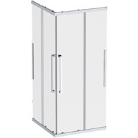 Душевой уголок AM.PM Func 90x90 W84G-403-9090-МТ профиль, Хром матовый стекло прозрачное W84G-403-9090-МТ