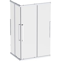 Душевой уголок AM.PM Func 120x90 W84G-403-12090-MТ профиль, Хром матовый стекло прозрачное W84G-403-12090-MТ