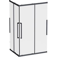 Душевой уголок AM.PM Func 120x90 W84G-403-12090-BТ профиль, Черный матовый стекло прозрачное W84G-403-12090-BТ