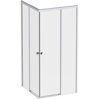 Душевой уголок AM.PM X-Joy 90х90 W94G-403-9090-МТ профиль, Хром матовый стекло прозрачное W94G-403-9090-МТ
