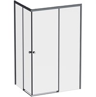 Душевой уголок AM.PM X-Joy 120х90 W94G-403-12090-BТ профиль, Черный матовый стекло прозрачное W94G-403-12090-BТ
