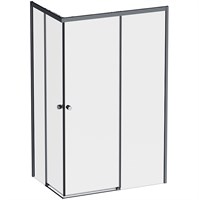 Душевой уголок AM.PM X-Joy 120х80 W94G-403-12080-BТ профиль, Черный матовый стекло прозрачное W94G-403-12080-BТ