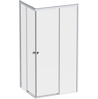 Душевой уголок AM.PM X-Joy 100х80 W94G-403-10080-MТ профиль, Хром матовый стекло прозрачное W94G-403-10080-MТ