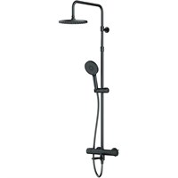 Душевая система AM.PM X-Joy F0785A522 с термостатом, Черная матовая F0785A522