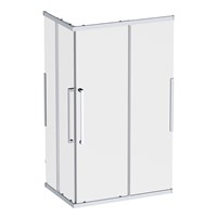 Душевой уголок AM.PM Func 120x80 W84G-403-12080-MТ профиль, Хром матовый стекло прозрачное W84G-403-12080-MТ