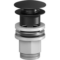 Донный клапан AM.PM F0700P22 Click-Clack, Черный матовый F0700P22