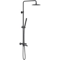 Душевая система Damixa Scandinavian Pure 936810300 с термостатом, Черная матовая 936810300