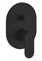 Смеситель Ravak Chrome CR 065.20BL встроенный с переключателем, для ванны и душа, черный матовый, X070433 X070433