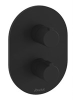 Смеситель Ravak Chrome CR 063.20BL термостатический, для ванны и душа, скрытого монтажа, черный матовый, X070432 X070432