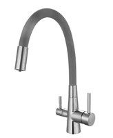 Смеситель ESKO для кухни с подключением к фильтру нерж, серый Coral (CL 03 G) CL 03 G