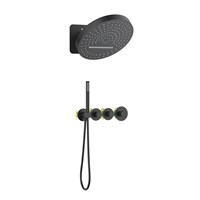 Душевая система встроенная с термостатом Timo Saona черный (SX-2329/03SM) SX-2329/03SM