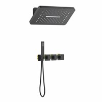 Душевая система встроенная с термостатом Timo Petruma черный (SX-5249/03SM) SX-5249/03SM