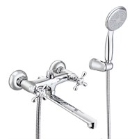 Смеситель Lemark Standard LM2113C, для ванны и душа, с душевым гарнитуром, хром LM2113C