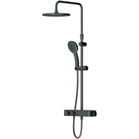 Душевая система AM.PM Inspire V2.0 F0750A422 с термостатом, Черная матовая F0750A422